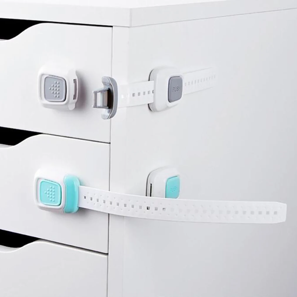 

4 Color Multifunctional Dual Button Safety Lock Protection Drawer Refrigerator Closestool Cabinet Safety Lock FOR Children Baby