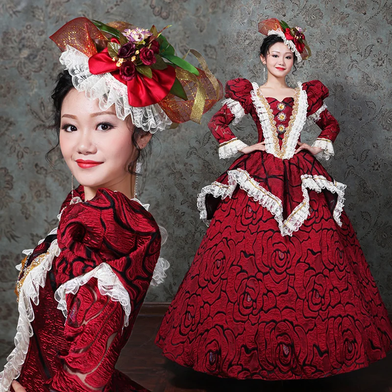 

Victorian Rococo Baroque Marie Antoinette Ball Gowns Dresses 18th Century Renaissance Historical Period Christmas Party Dresses