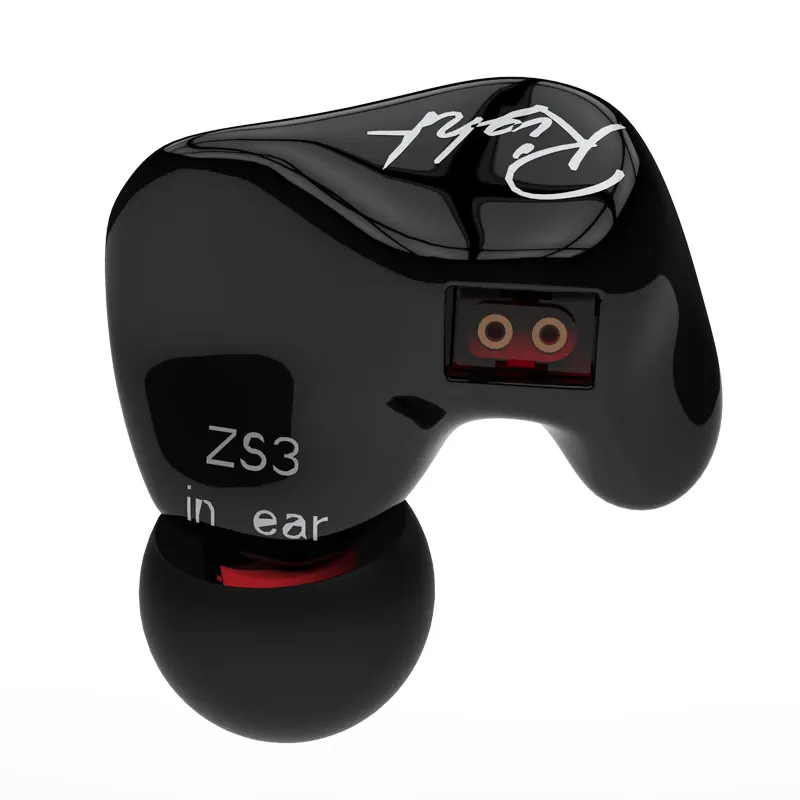 KZ ZS3 1DD динамические наушники в ухо аудио мониторы шумоподавление HiFi музыка