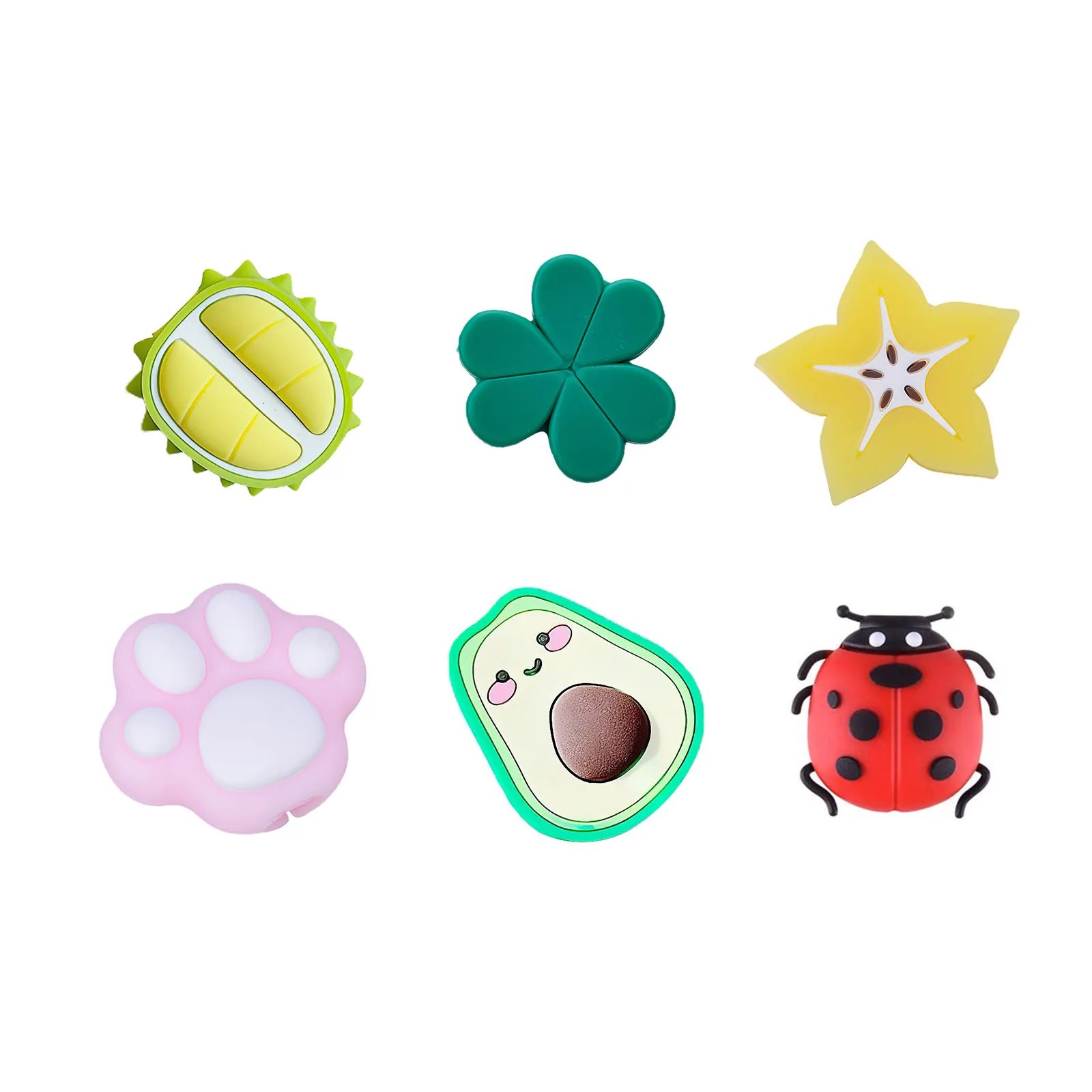 

Cute Owl Penguin Insect Gel Protective Cover AnimalFruits Shape Data Cable Protective Cover Suitable For Phone Charging Cables