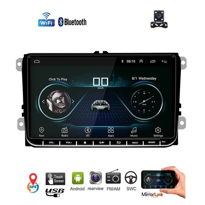 9 дюймов Android автомобильный стерео Радио мультимедийный плеер GPS навигация с wifi BT