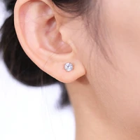 classic stainless stee stud earrings for women cz zircon ear piercing surgical steel ear jewelry for men boys women girls