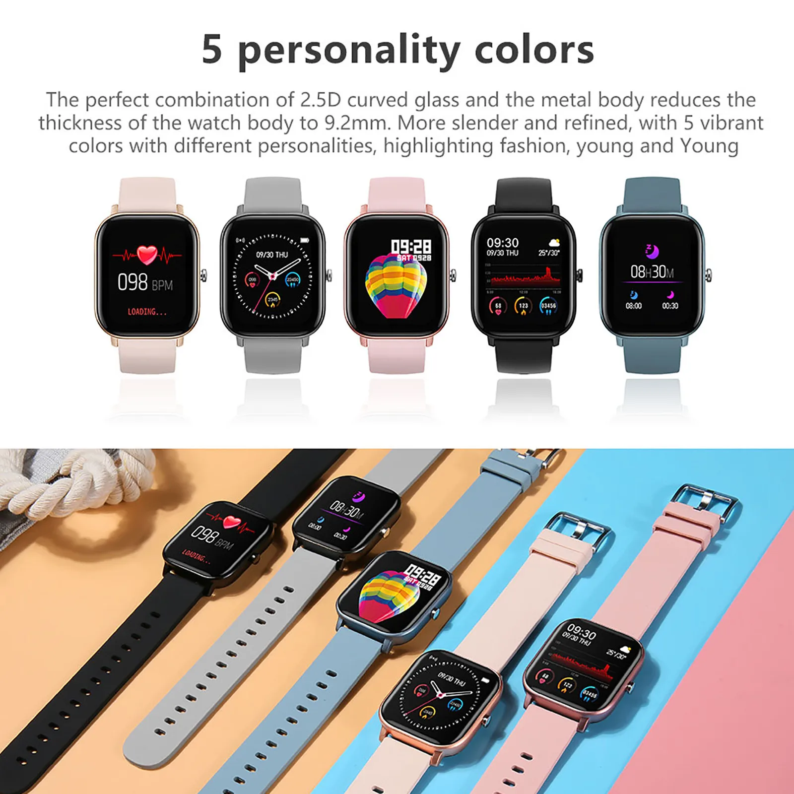 

2020 Original P9 Smart Watch R3L Men Build-in Game IP67 Waterproof Women Sports Fitness Tracker Smart watch P8 Upgrade Version