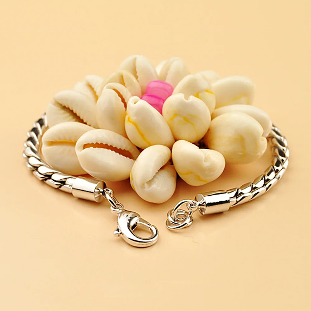 Оптовая Продажа Модные Простые 5 мм 20 см гладкие цепи змейки браслет для мужчин 925