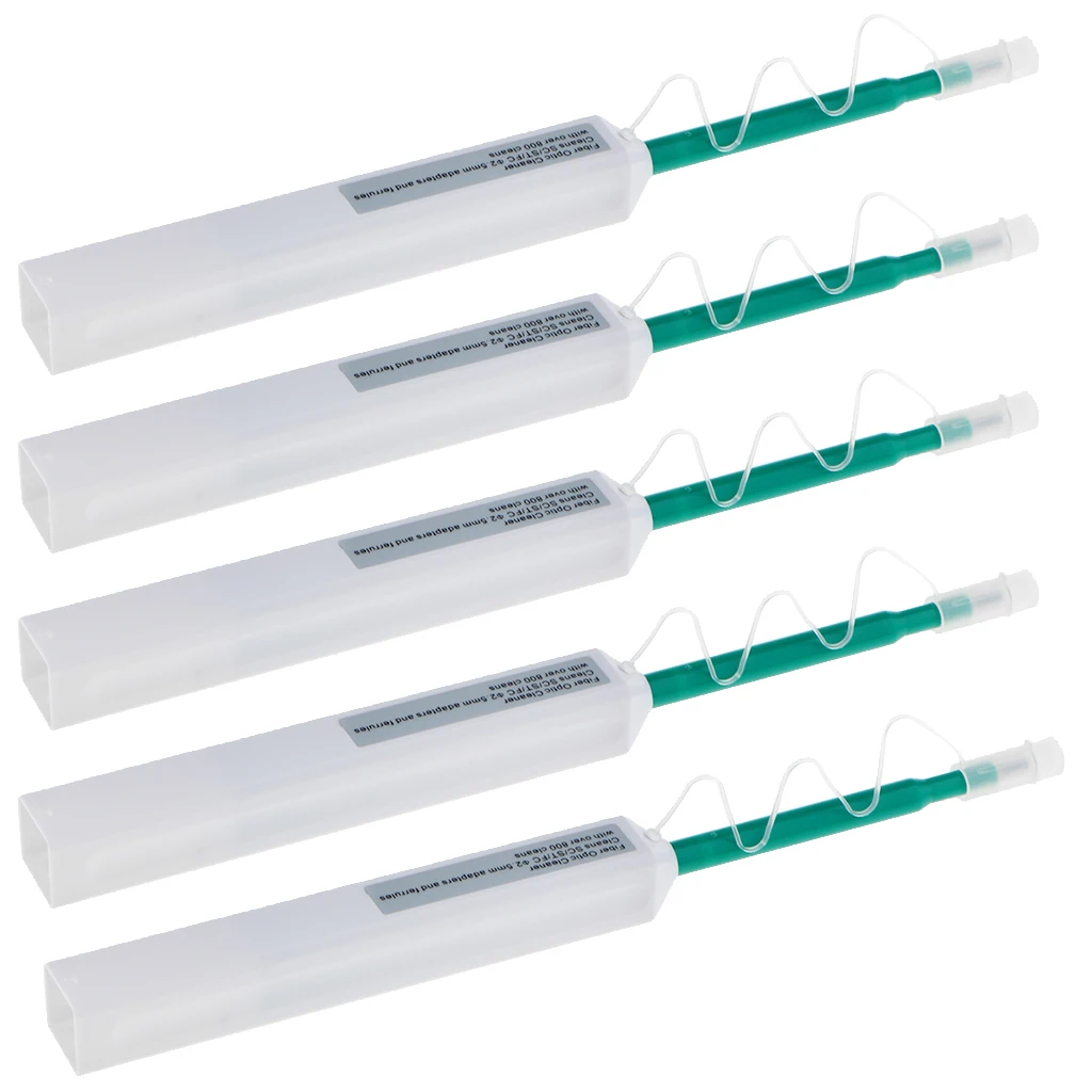 

2.5mm One Click SC/ST/FC Connector Fiber Optic Cleaning Cleaner Pen 800 Cleaning (Pack of 5)