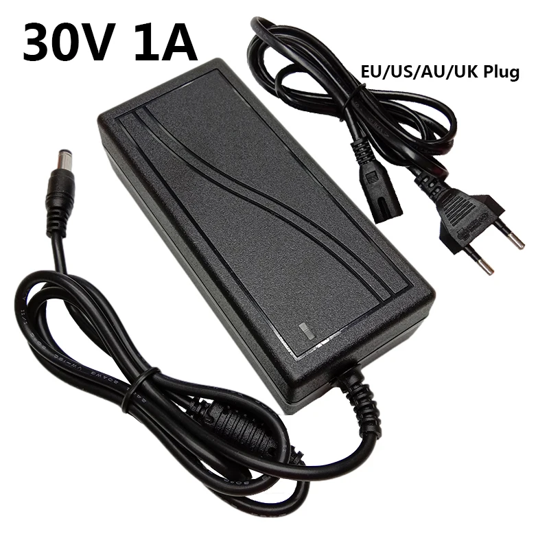 Adaptador convertidor de fuente de alimentación de 30 V, 1A, 1000mA, CA...