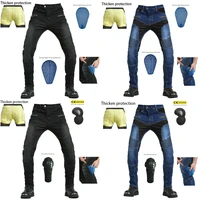 summer breathable kevlar jeans leisure motorcycle mens off road outdoor jean cycling summer pants with protect equipment new