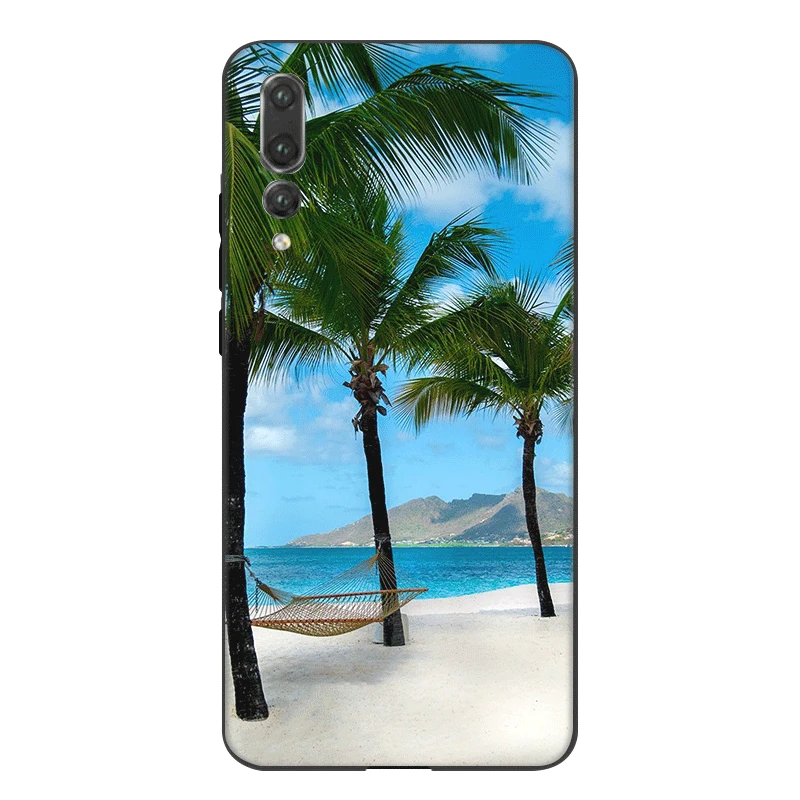 Mobile Phone Case For Huawei P30 P20 P10 P9 P8 Lite Pro P Smart Z Cover Summer Sea Sky Sandy Beach Tree Aloha Starfish Bag Shell | Мобильные