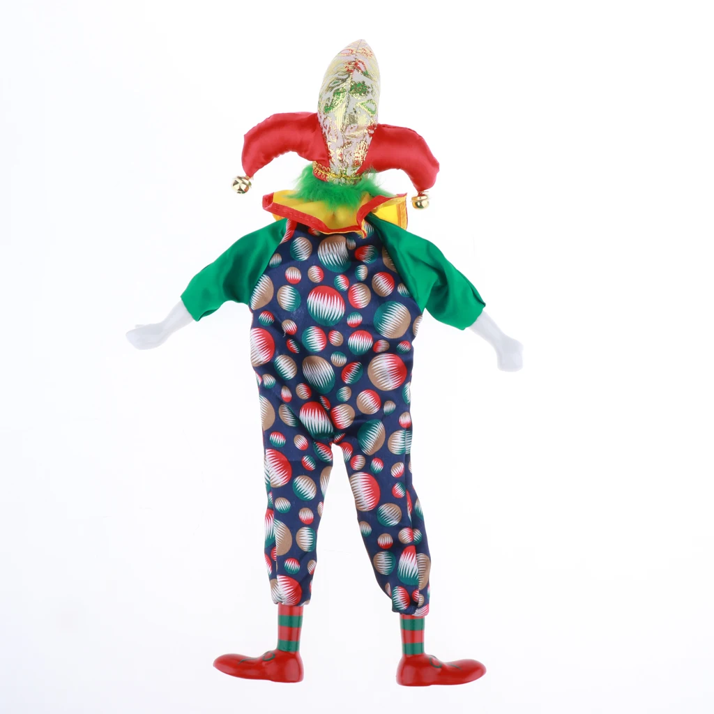 38 см винтажная фарфоровая кукла-клоун ручная роспись кукла-арлекен украшение для