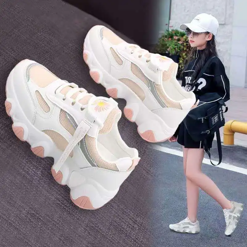 

cute flower New Kids Leather Shoes Baby Girls Sport Sneakers Children Shoes Boys Fashion Casual Shoes Soft Brand Trainer