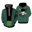 Новинка, костюм Луффи Зоро, свитшоты для взрослых и детей, толстовки для мужчин и женщин, пальто на молнии с 3D, куртка, пуловер, костюм для косплея