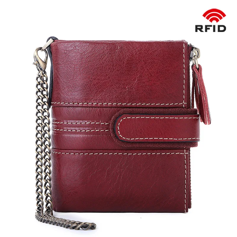 Новинка Женский кошелек из натуральной кожи короткая модная женская сумочка