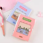 Kawaii прозрачный ПВХ A7 связующий дневник записная книжка DIY Refill Dot Grid пустой ежедневник блокнот школьные канцелярские принадлежности