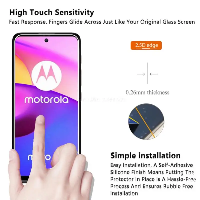 2 1pc protective glass for motorola moto e40 screen protector phone film for moto e40 e20 e6i e7i power xt2097 14 tempered glass free global shipping