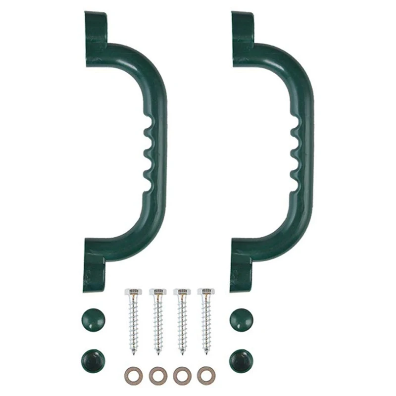 Набор из 2 предметов: темно зеленые ручки с ручкой твердые безопасные игрушечные