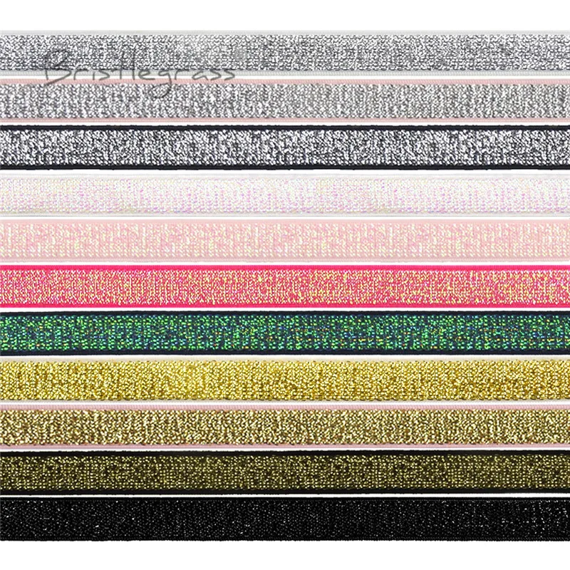 5 ярдов эластичные ленты для бюстгальтера 10 мм|glitter elastic headband|elastic headbandsheadband |
