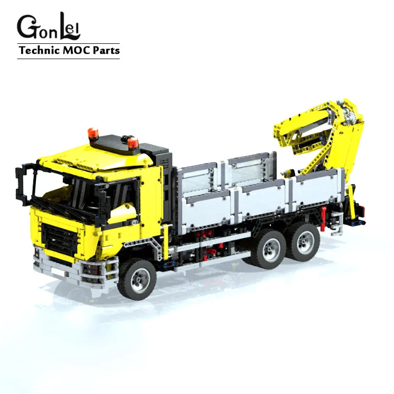 Новый технический MOC 4156 человек грузовой автомобиль функция питания RC мотор