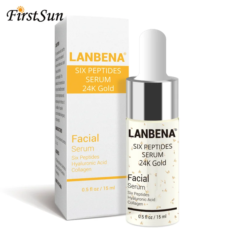 LANBENA 24K Золотая Сыворотка для лица увлажняющая эссенция крем отбеливающий дневной крем антивозрастной против морщин подтягивающий уход за кожей