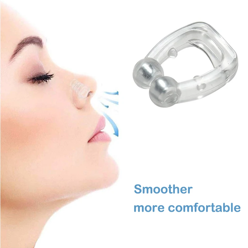 Silicone magnetic anti-snoring nasal breathing device suitable for patients with sleep apnea m |