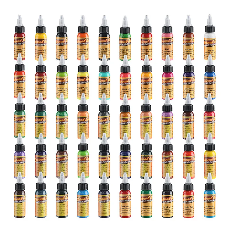Татуировочные Чернила 30 мл/бутылка Перманентный макияж художественный пигмент 50