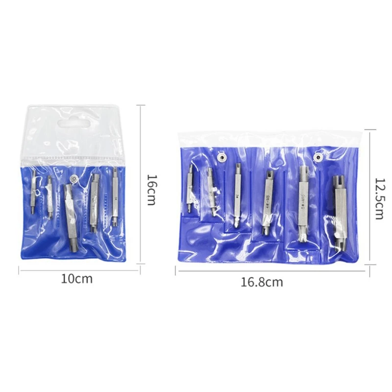 

1/5/6pcs Hexagonal Double-head Broken Tap Extractor Easy Out Wire Screw Damaged Nut Bolt Remover Tool