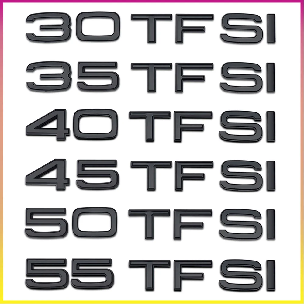 Наклейка для багажника Audi 30 35 40 45 50 55 TFSI Sline A1 S3 S4 S5 S6 RS8 Q3 B5 B6 B8 B9 A6 A4 TTS