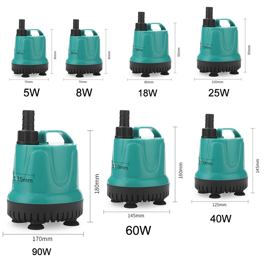 

Ultra-quiet Mini Brushless Water Pump Submersible Water Fountain Pump Filter Waterproof Spout Fountain Fish Bowl Aquarium Pond