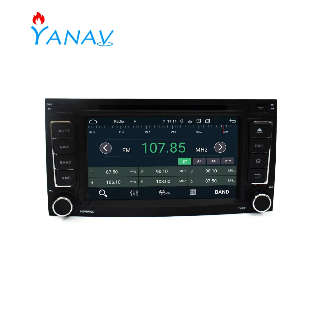 Автомобильный радиоприемник с навигацией GPS audio 2DIN Android стерео приемник для vw Touareg