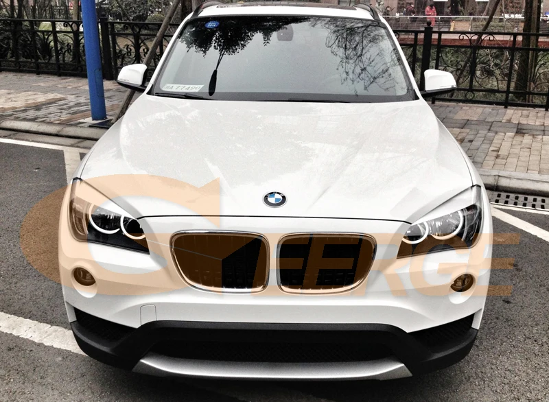 

Ultra bright C Shape SMD LED Angel Eyes halo rings Day Light For BMW X1 E84 2009 2010 2011 2012 2013 2014 2015 Halogen headlight