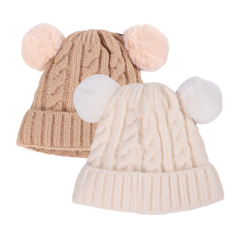 

Men Women Thermal Skullies Cap Winter Knitted Skullies Beanie Hat Unisex Skiing Knit Warm Hat Warmer Bonnet Casual Cap