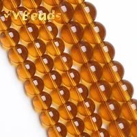 natural brown glass beads clear brown glass 4 6 8 10 12mm round loose spacer charm beads for jewelry making diy women bracelets