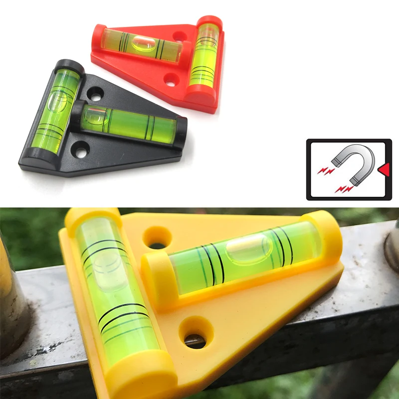 Mini Spirit Level Measurement Instrument T-type Two Ways Bubble 2 Way Each Has Screw Holes | Инструменты