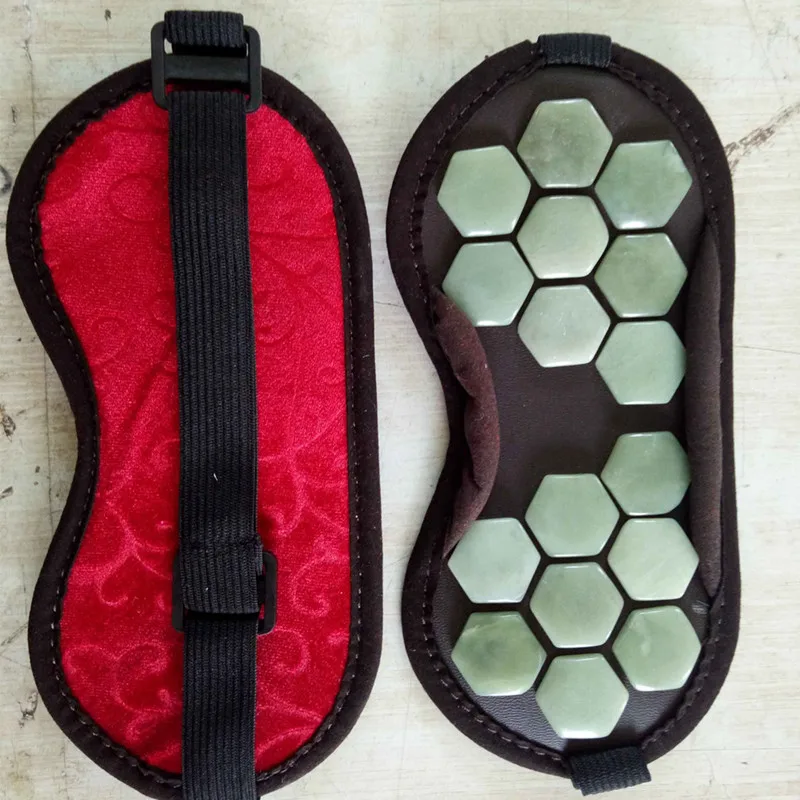 Турмалин нефрит маска для глаз натуральная настоящая массажерная физическая