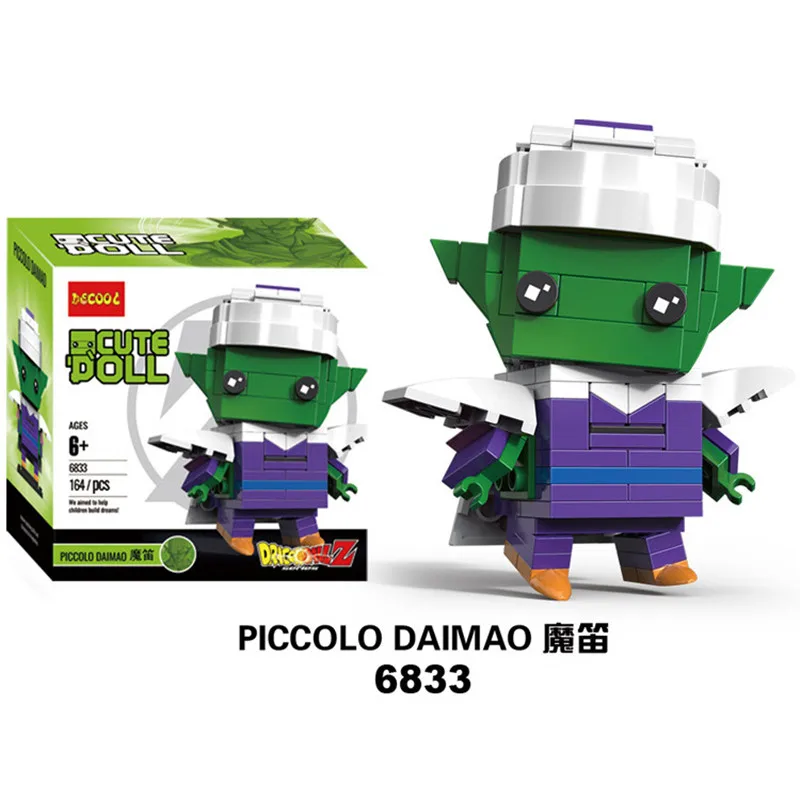 Драконий жемчуг Brickheadz мультфильм Saiyan Вегета ГОКу Модель Кирпичи головки фигурки