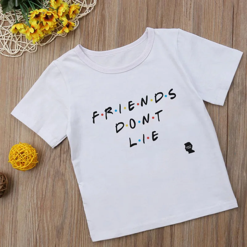 Футболка с надписью Friends для мальчиков удобная летняя рубашка коротким рукавом