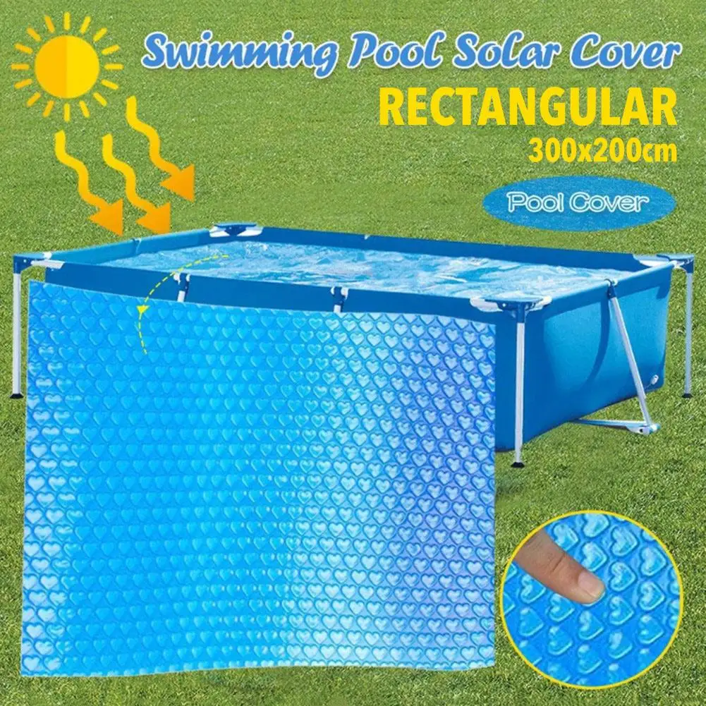

Прямоугольный защитный чехол на солнечной батарее для бассейна, теплоизоляционная пленка для внутреннего и наружного бассейна