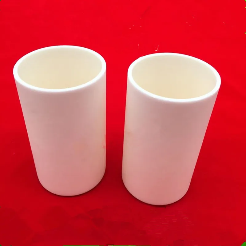 99.5% Cylindrical corundum crucible/Alumina ceramic crucible/400ml/66x150mm/70x120mm/sintered ceramic crucible