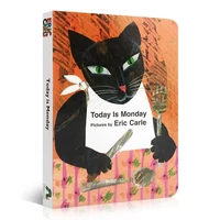 today is monday by eric carle in english cardboard books for children learning english language book toys for baby