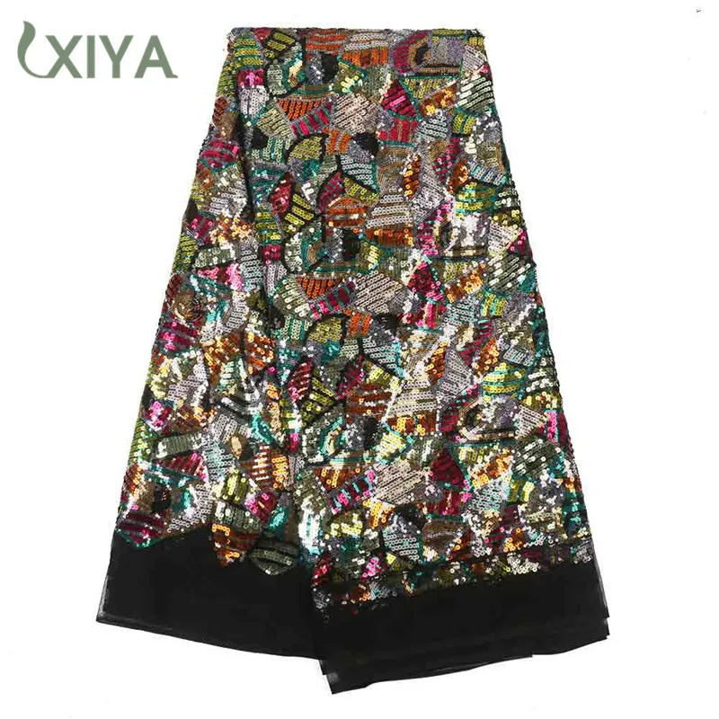 

Sequins Lace Fabric High Quality African French Tulle Lace Fabric for Party Wedding Embroidery Nigerian Sequence Lace APW3217B