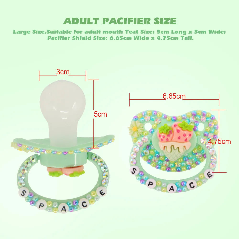 ABDL Adult Baby Size Pacifier 100% Handmake Silicone DDLG Cute Patterns Daddy Dummy Dom Little Space | Мать и ребенок