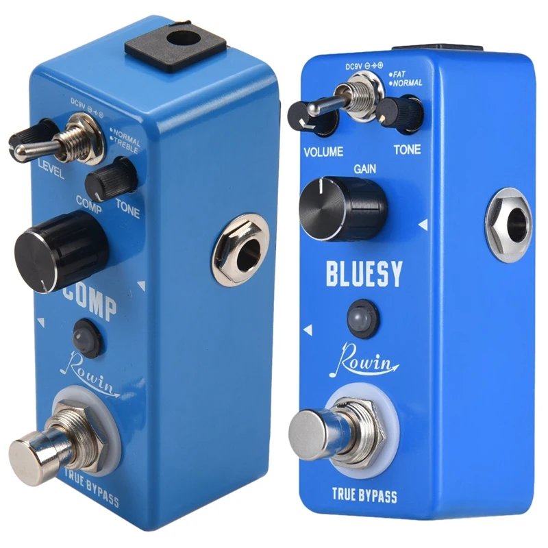 

2 Pcs Guitar Musical Instruments: 1 Pcs Compressor Pedal Comp Effect Pedal & 1 Pcs Lef-321 Guitar Effect