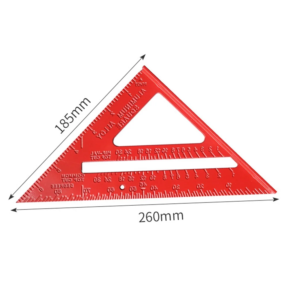 

Imperial Triangle Aluminum Alloy 7\\\\\\\\\\\\\\\\\\\\\\\\\\\\\\\" Triangle Angle Protractor Woodworking