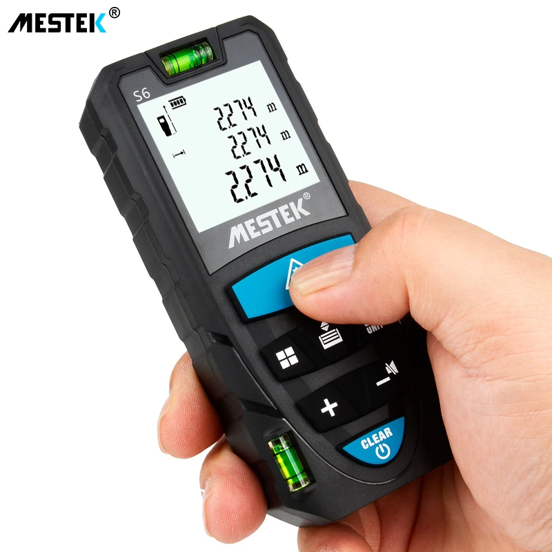 

MESTEK S6 laser distance meter 50M 70M 100M rangefinder trena laser tape range finder build measure device ruler test tool