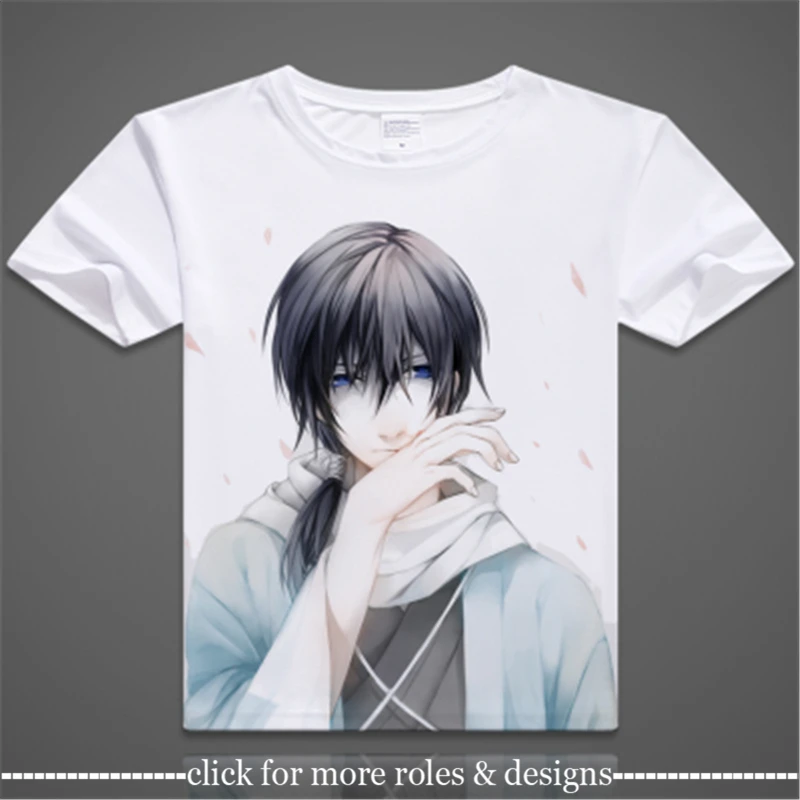 Футболка унисекс с коротким рукавом для косплея Hakuoki Тошизо Хиджиката |