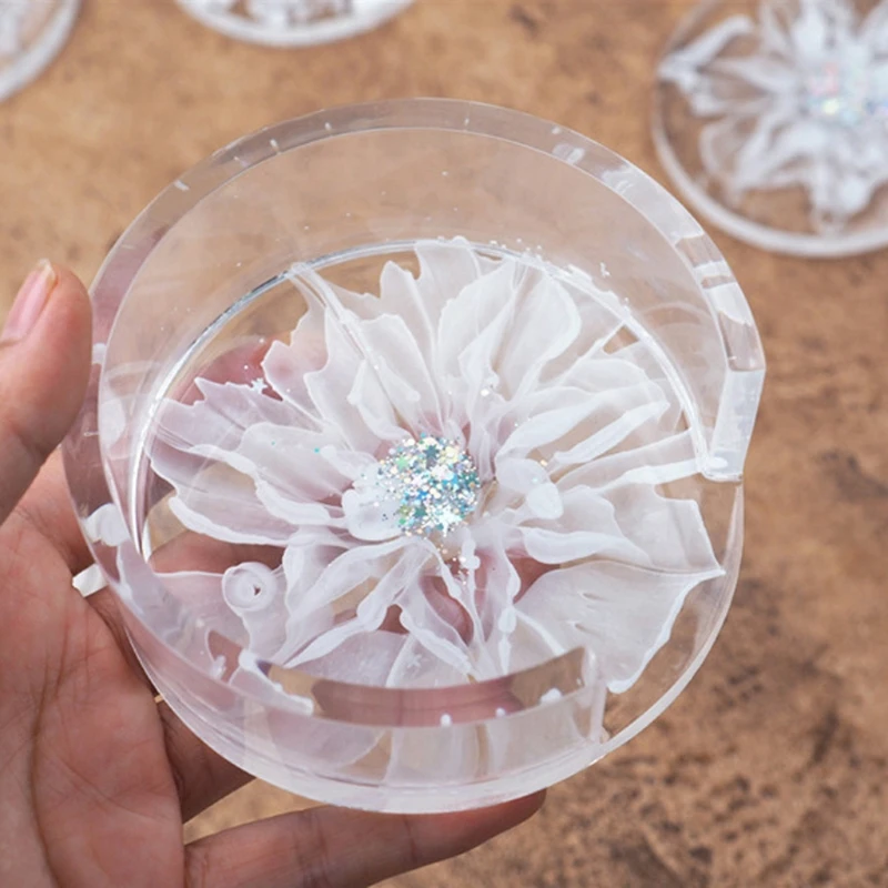 Формы для подставки под стакан 5 шт. коробка хранения формы эпоксидной смолы