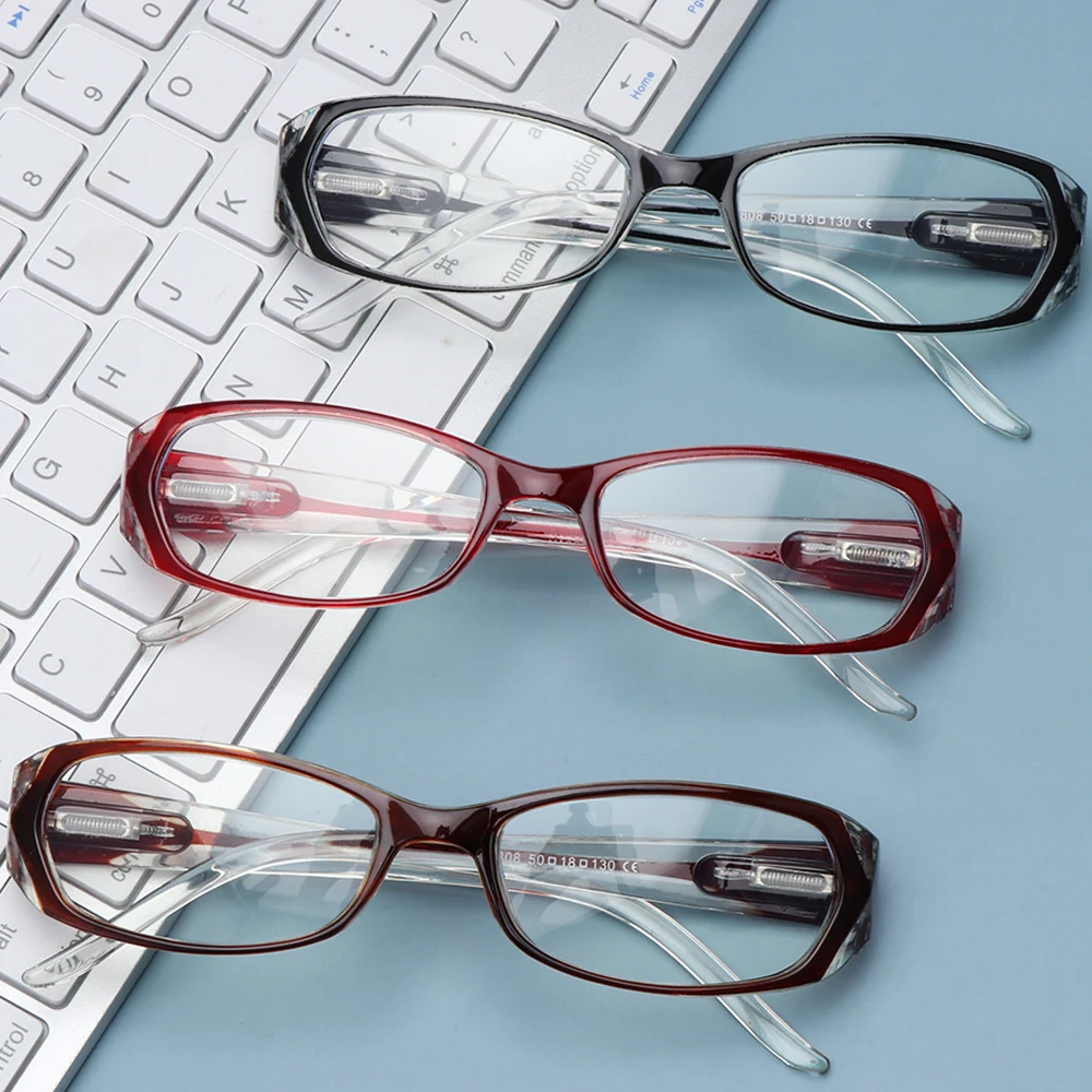 

2021 Fashion Retro Print Reading Glasses Women Men Portable Anti Blue Light Reading Glasses Presbyopic Lens Diopter +1.0~+4.0