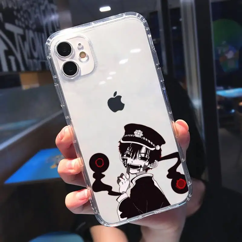 

Anime Jibaku Shounen Hanako kun Phone Case Transparent for iPhone 11 12 mini pro XS MAX 8 7 6 6S Plus X 5S SE 2020 XR