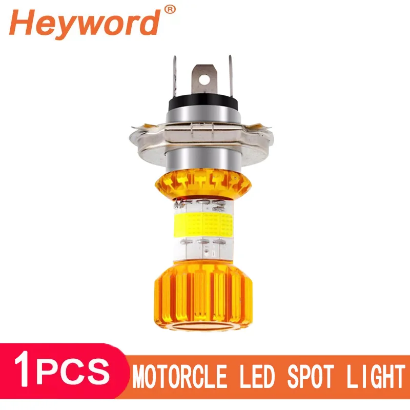 

Yccpauto led lamp for motorcycle, 1 piece, ba20d, h6, for motorcycle, scooter, atv, cob, 6000k 12-30v mile headlight