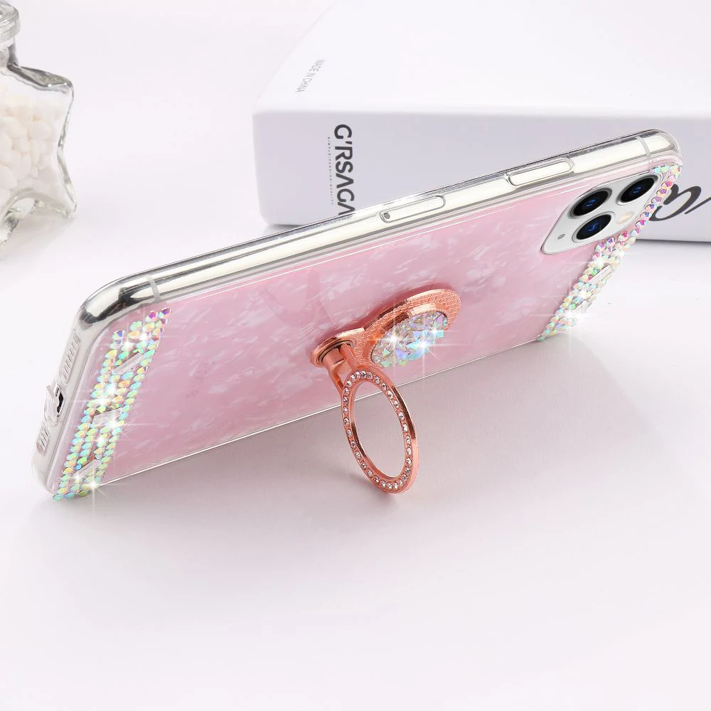 L-FADNUT чехол для телефона с блестящим кольцом iPhone X Xr Xs 11 Pro Max ударопрочный бампер