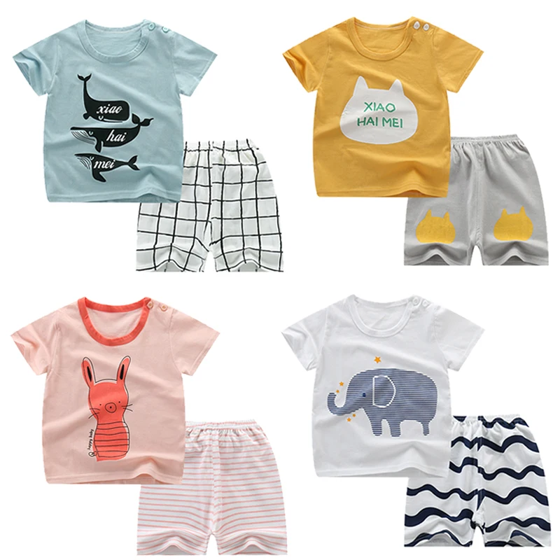 Детские пижамные комплекты Ночной костюм с рисунком кролика для девочек детская